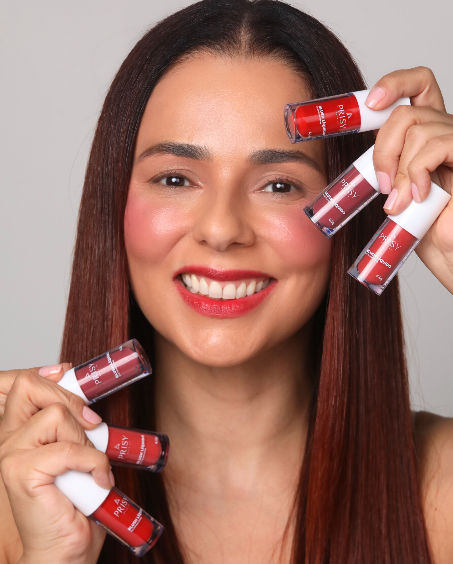Trio Despertar: Blush Multifuncional Brisa Coral, Essencial Nude e Vermelho Magnético – Kit com 3 Cores