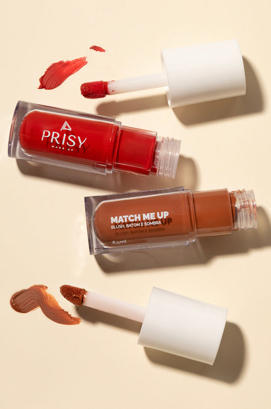 Duo Energia: Match Me Up Vermelho Magnético e Icônico Terracota - Kit com duas cores