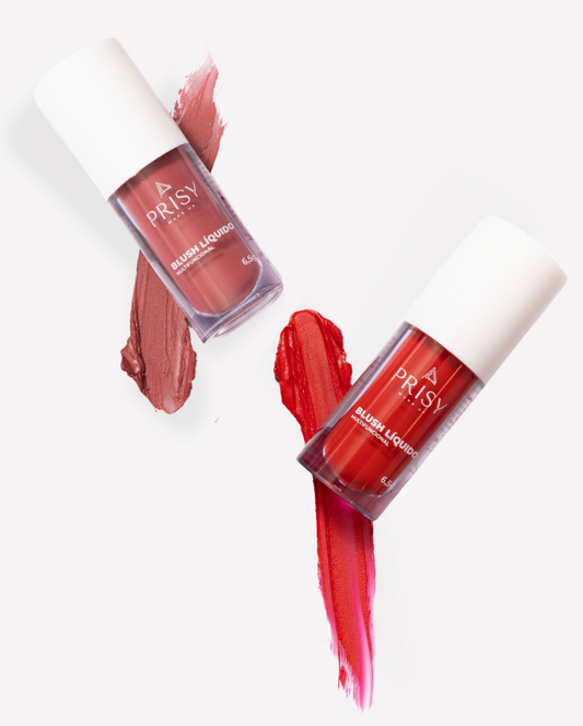 Duo Presença: Blush Multifuncional Essencial Nude e Vermelho Magnético – Kit com 2 Cores